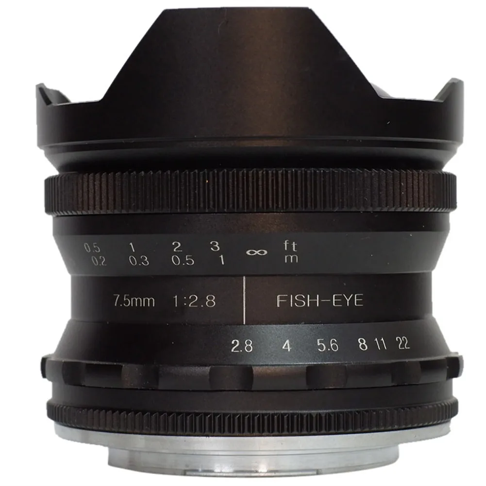 

7.5mm .8 Accessories Portable Frame Photography Fisheye Lens Wide Angle Camera Macro Steady Mini Handheld Black For Canon