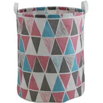 

Household dirty clothes basket, large waterproof folding laundry basket, bathroom 600D Oxford cloth storage barrel.
