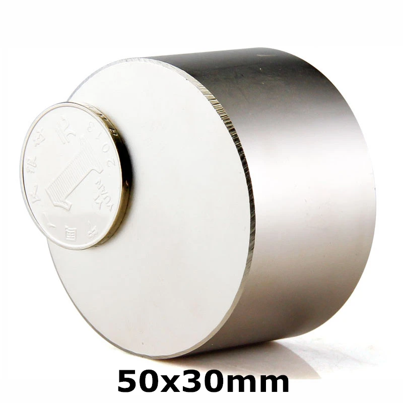 

1pcs N52 Dia 50x30 mm hot round magnet Strong 50*30 mm magnets Rare Earth Neodymium Magnet powerful permanent magnetic