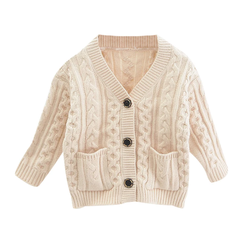 

Autumn New Baby Warm Soft Sweater Kids Clothing Cardigan Tops Kids Boys Girls Christmas Outwear Coat Twist Thick Woolen Yarn