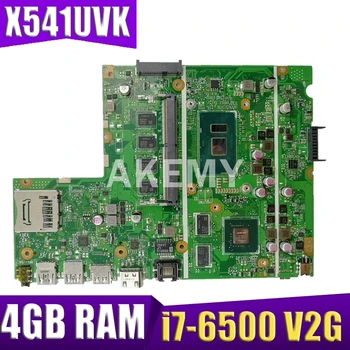 شراءAkemy X541UVK اللوحة اللوحة ل Asus X541UVK X541UJ X541UV X541U F541U R541U اللوحة المحمول I7-6500U CPU 4GB RAM V2G