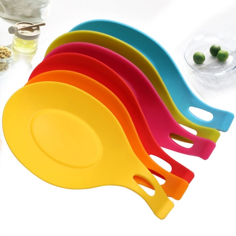 Insulation Silicone Spoon Rest Resistant Drink Glass Coaster Tray Pad Eat Mat Pot Holder Kitchen Accessories 5zCF419 | Дом и сад
