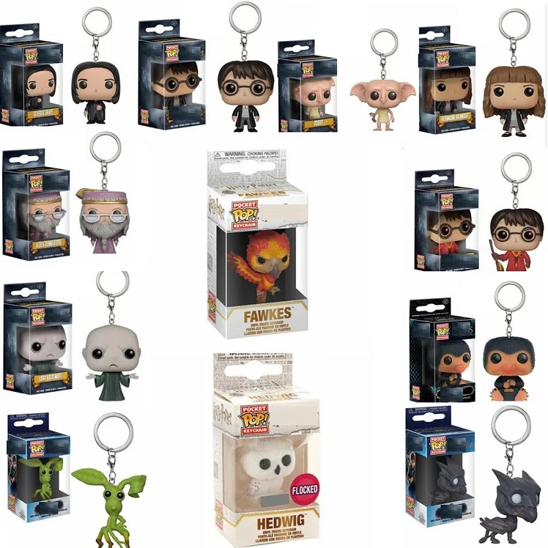 FUNKO POP Гарри Поттер Новинка FAWKES HEDWIG Добби Гермиона Дамблдор Волдеморт брелок экшн