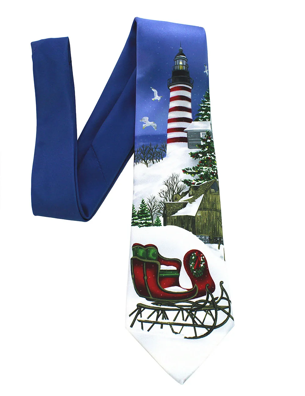 Ricnais качественный Рождественский галстук для мужчин 9 см, дизайнерский снеговик с принтом в виде дерева, новинка, мужской подарок, праздничный галстук на Рождество