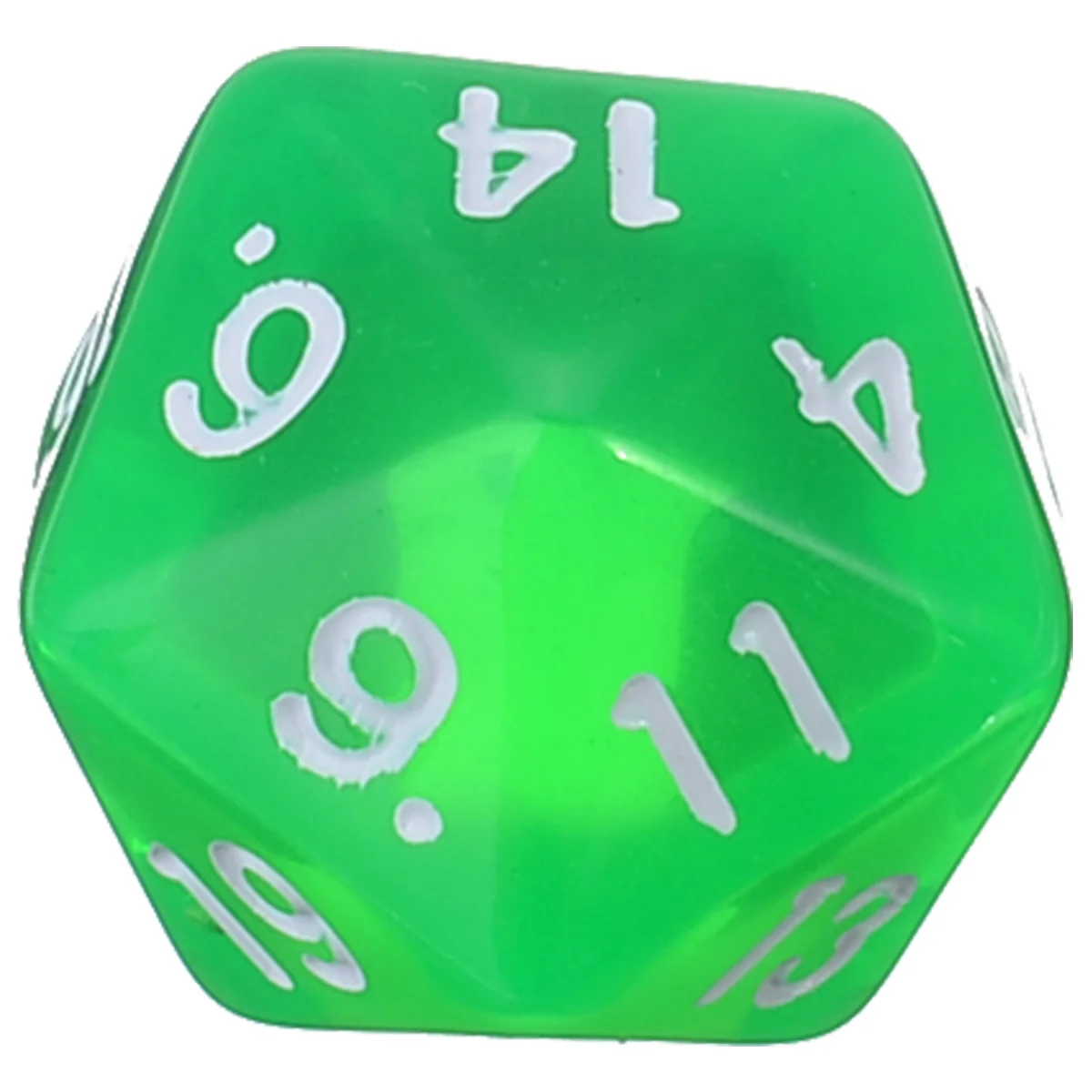 6pcs/set Twenty Sided Dice Clear Dice Set Colorful Funny Outdoor Dices For TRPG Games Dungeons & Dragons Mixed Colors