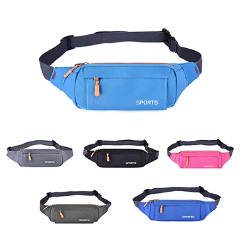 

Waist Pack Women Running Waterproof Waist Bag Mobile Phone Holder Men Gym Fitness Travel Pouch Belt Pink Chest Bags