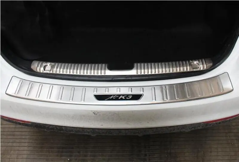 Подходит для- для kia K3 задняя защитная накладка Специальная нержавеющая сталь багажник пластины декоративные аксессуары - Цвет: Inside and outside