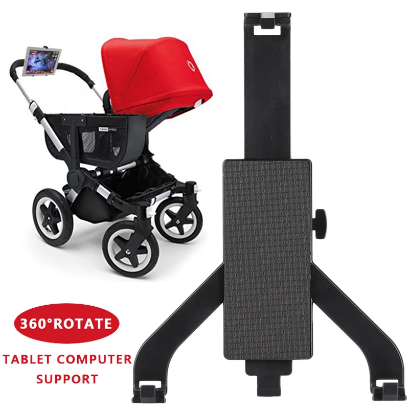 Mobile Phone Holder Tablet Holder Tablet Stand Black Stroller Movie Support Rotatable Buggy