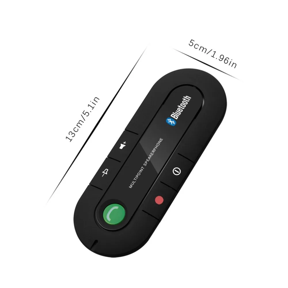 USB Bluetooth Handsfree Car Kit Wireless Bluetooth Speaker Phone MP3 Music Player Sun Visor Clip Speakerphone Charger no aux car bluetooth speakerphone