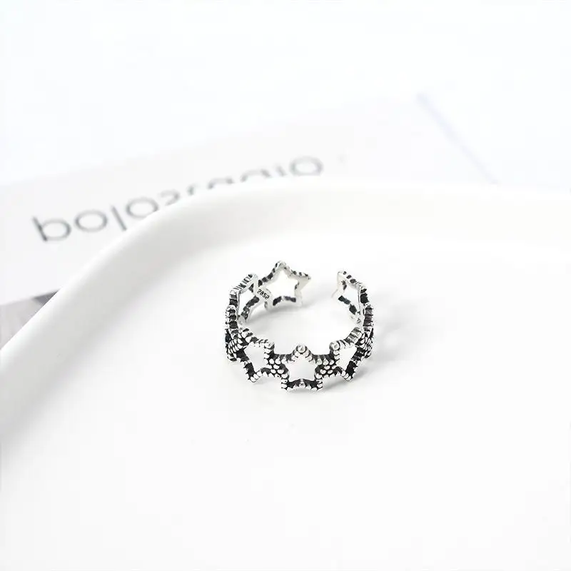 Bijoux Модные кольца для мужчин и женщин из стерлингового серебра 925 пробы, большие открытые кольца, свадебные украшения вечерние подарки