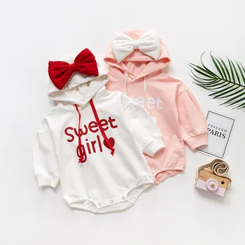 

3Fashion Newborn kids Baby Boy Girl Long sleeve hoodies Bodysuits Long Sleeve Jumpsuits Cotton Autumn Spring Outfits