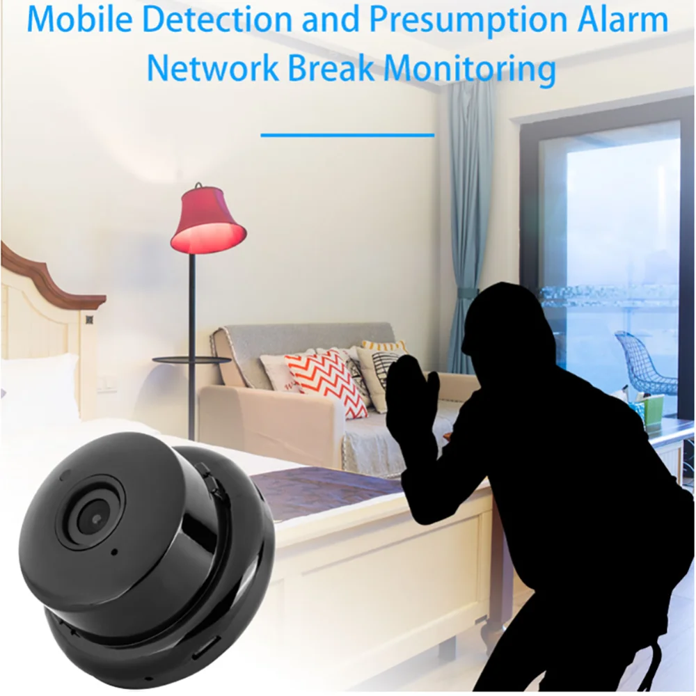 1080p Mini Camera Wifi Motion Detection IP Camera Security smart home remote monitoring for mobile phone (1)