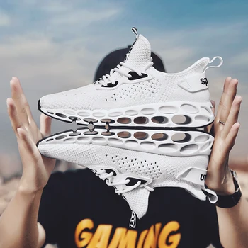 

Hollow Sole Running Shoes For Men Outdoor Jogging Walking Men Breathable Sport Shoes For Man New Athietic Comfort Blade Sneakers