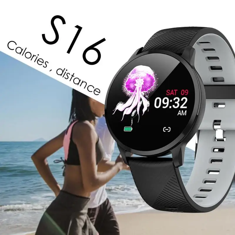 Nennbo IP67 Smart Bracelet S16 Band Heart Rate Blood Pressure Monitor Pedometer Fitness Tracker Smart band for IOS Android
