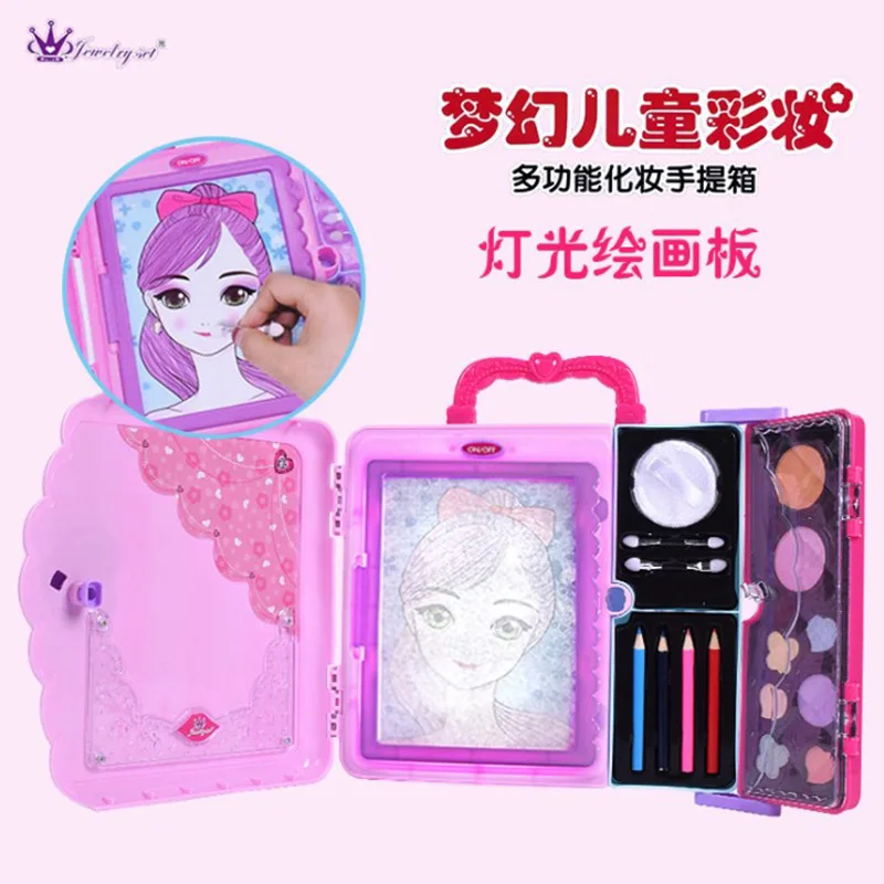 

[Micro] Connaught Mo Ana Multi-functional Makeup Suitcase Painted Beauty Box CHILDREN'S Makeup GIRL'S Play House