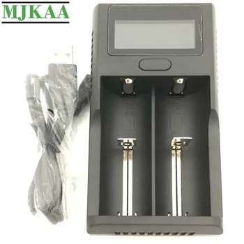 

LED Double Slot Plug Dual Battery USB Charger Lithium Batteries Charge for Flashlight Charging 18650 18500 14500 16340