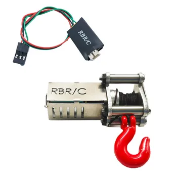 

4 Channels Wireless Remote Controller Receiver Metal Winch/ WPL Winch for 1/12 1/16 WPL MN RC Car Accessories