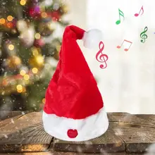 Электрическая Рождественская игрушка пение движущаяся Рождественская шляпа декоративный для дома Рождественские вечерние Navidad Christma подарок для детей