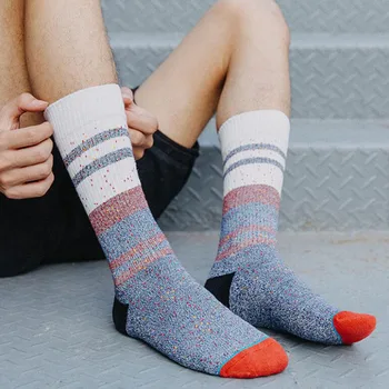 

Hip Hop Dot Socks Man Long Sport Cotton Men's Socks Warm Thick Happy Socks Autumn Winter calcetines hombre