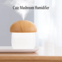 

Cute Mushroom Humidifier Aroma Diffuser for Home Baby Car Mute Air Humidifier 250ML Mini Mist Humidifier with Night Lights