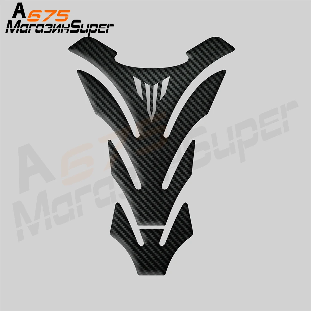 

For Yamaha MT01 MT03 MT09 MT10 MT-09 Tank Sticker 3D Carbon Look Motorcycle Tank Pad Protector Decal Stickers Case