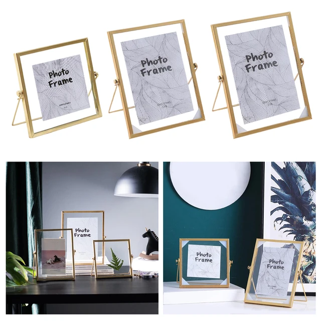 Hanging Metal Glass Vintage Photo Frame  Antique Frame Glass Photo Double  Sided - Frame - Aliexpress