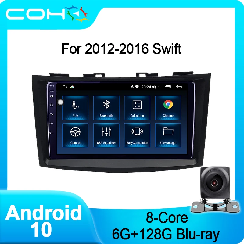 COHO для Swift 2012-2016 автомобильный мультимедийный плеер радио Gps навигация Android 10