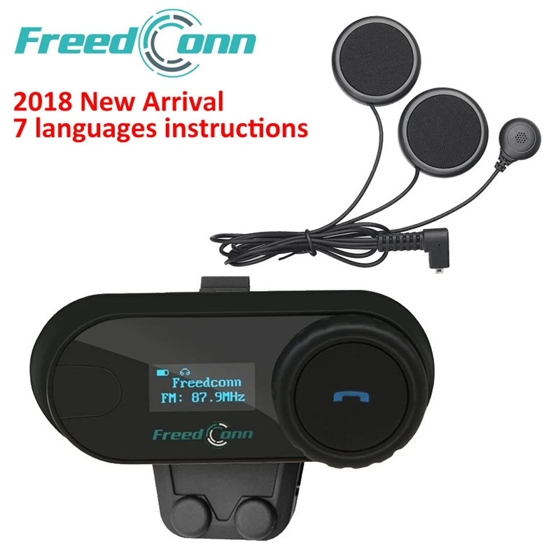 FFYY-Freedconn 2 шт мотоциклетный домофон Bluetooth шлем гарнитура T-Com Sc Fm 2 Rider Bt Interphone Moto Intercomunicador+ Мягкий M