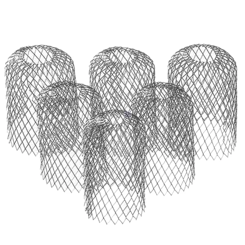 6 Pack guatero SiphonGutter Guard 3Inch Expandable Aluminium Filter Strainer Gutter Downspout Guard for Stopping Blockage Leaves