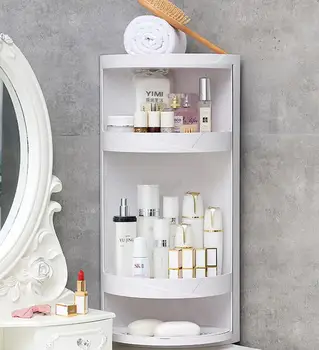 

Bathroom shelf rotating triangle shelf kitchen corner corner locker bathroom vanity storage artifact