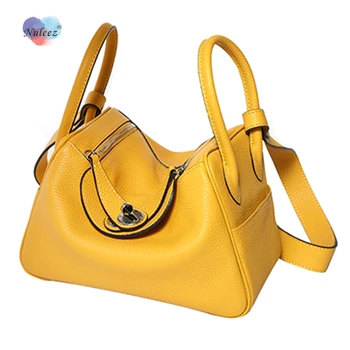 

Nuleez saddle bag women doctor bag leather cowhide high quality silver lock tote-bag strap long cross-body collapsible chic new