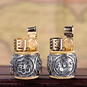 

S925 sterling silver jewelry Seiko personality men's four animal beast lighter