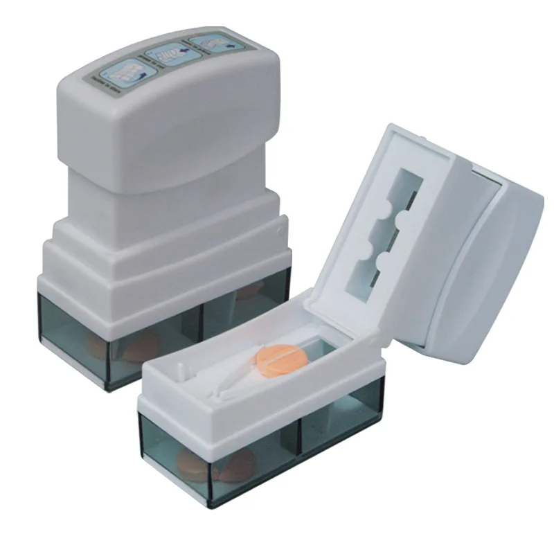 

Child Older Special Medicine Pill Cutters Safe Pressing Cutting Box Pill Cutter Box Seal Cut Prevention