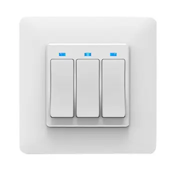 

EU Plug 3 Gang WiFi Button Smart Light Switch Home APP Remote Voice Control