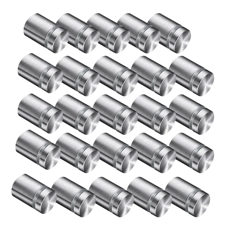 25 Packs Advertising Screws Standoff Mounts Glass Acrylic Nail For Artwork And Sign Displays (3/4 X 1 Inch) | Обустройство дома