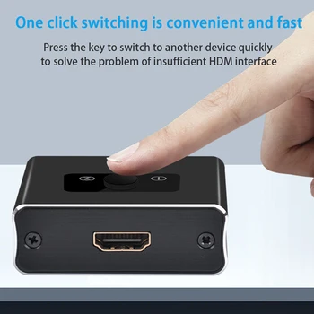 

4K 3D Laptop Plug And Play HDMI Switch DVD HDTV High Speed Bidirectional Home Portable Office Aluminium Alloy 1 Input 2 Output