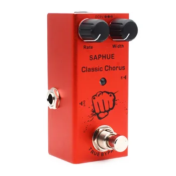 

Electric Guitar Classic Chorus Pedal Rate/Width Knob Effect Pedal Mini Single Type DC 9V True Bypass