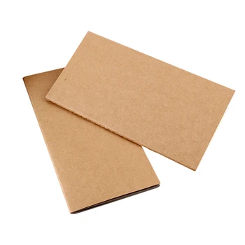 

Standard Type 21*11 Travel Notebook Within Core Travel Diary Notepad Kraft Paper Book Large Number