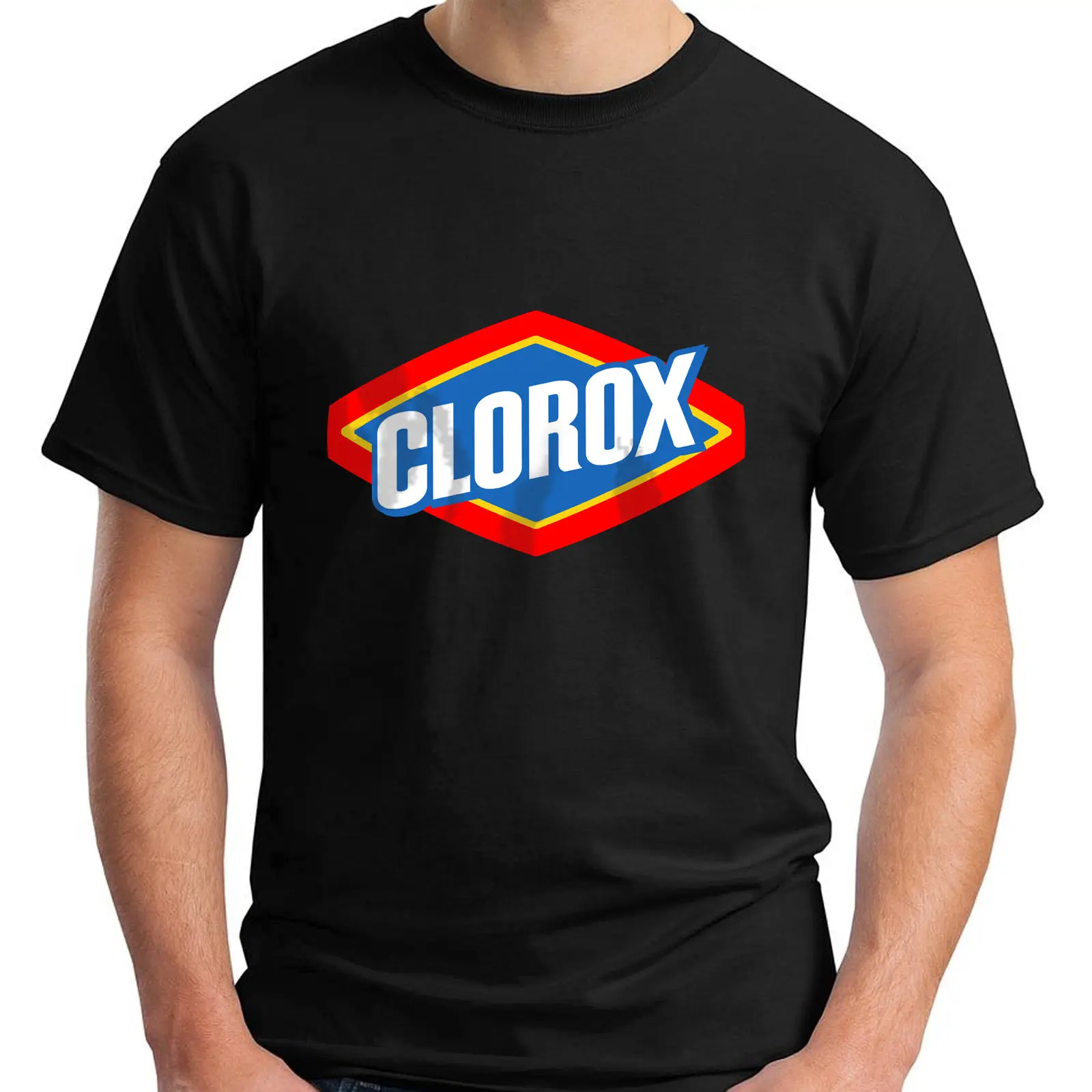 New Clorox Logo Short Sleeve Black Men's T-Shirt Boyfriend Gift Hip Hop Streetwear Xxxtentacion T Shirt Men | Мужская одежда