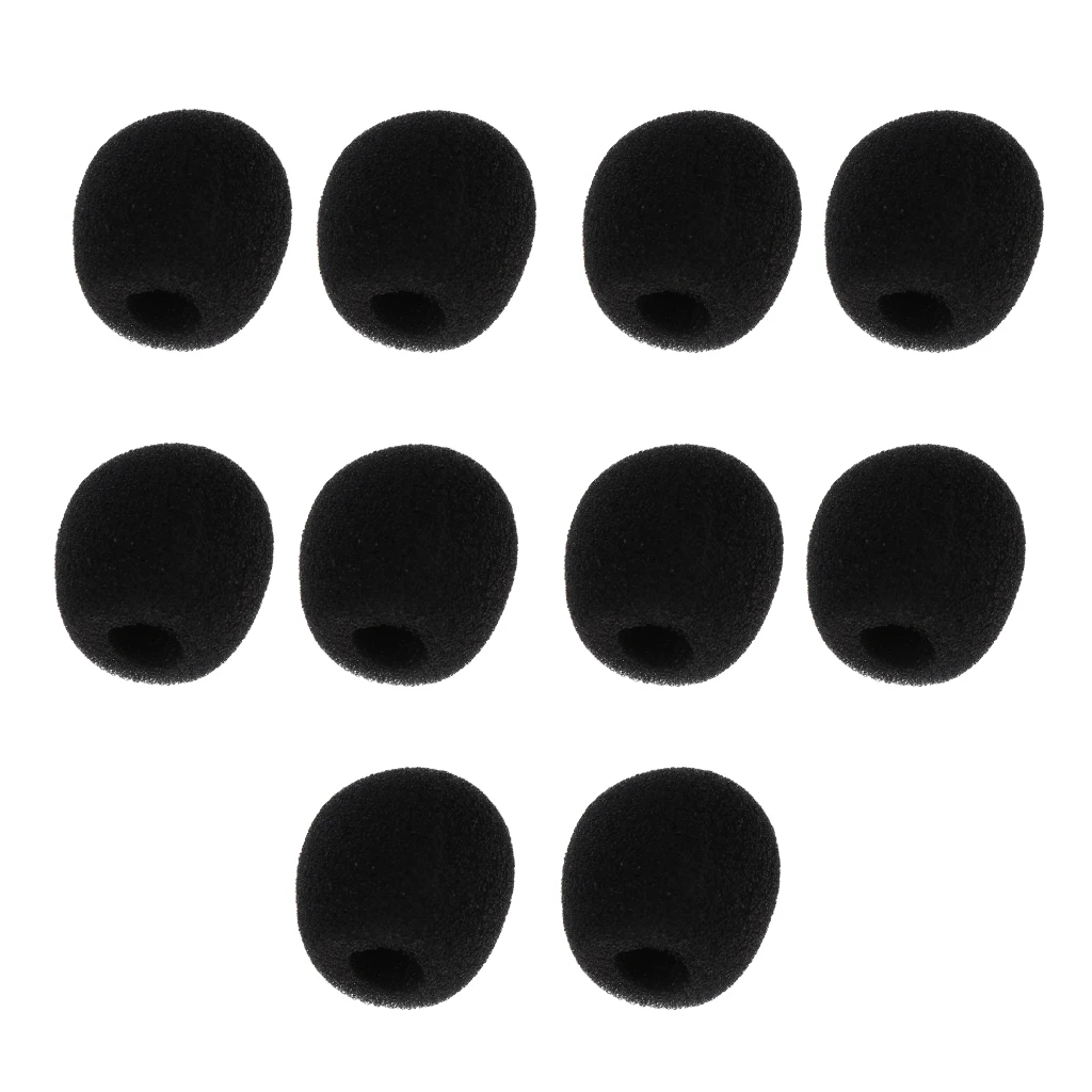 10Pcs Mini Microphone Cover Headset Replacement Foam Microphone Cover Mic Cover Windshield Headset Wind Shield Foam Hot Sales
