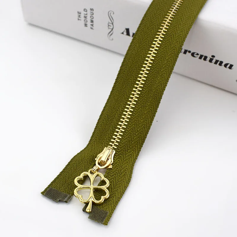 ArmyGreen 40-70 см 3# металлические молнии открытые золотые молнии DIY сумки кошелек Декор одежды молния Швейные аксессуары белая молния ZA039 - Цвет: ArmyGreen