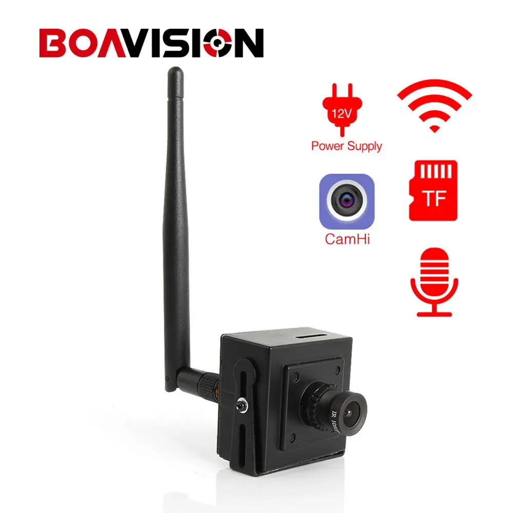 Super Mini HD 2MP 1080P Wireless Wifi IP Camera Audio SD Card CCTV Network Wi-Fi Cam Microphone Support Android iPhone P2P View |