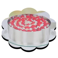 Выдвижная форма для торта, форма для выпечки, набор инструментов, размер, Регулируемый Круг, мусс, кольцо для выпечки, 16-32 см