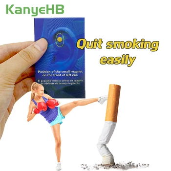 

4/8/12/20pcs Magnet Auricular Quit Smoking Acupressure Patch Stop Smoking Anti Smoke Not Cigarettes Smoker Health Therapy