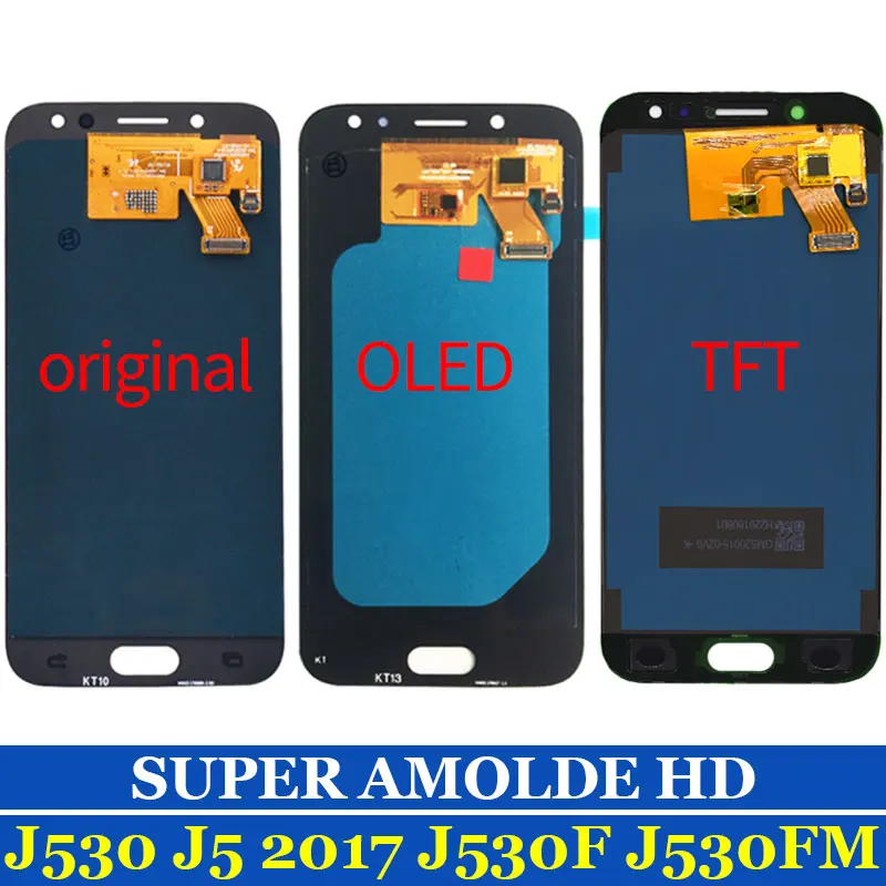 AMOLED TFT oled ЖК дисплей для Samsung Galaxy J5 2017 J530 SM J530F сенсорный экран дигитайзер в