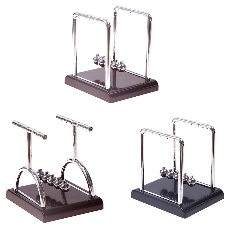 Newton's Cradle Desk Table Decor Metal Pendulum Ball Newton Physics Science Steel Balance 1pc | Дом и сад