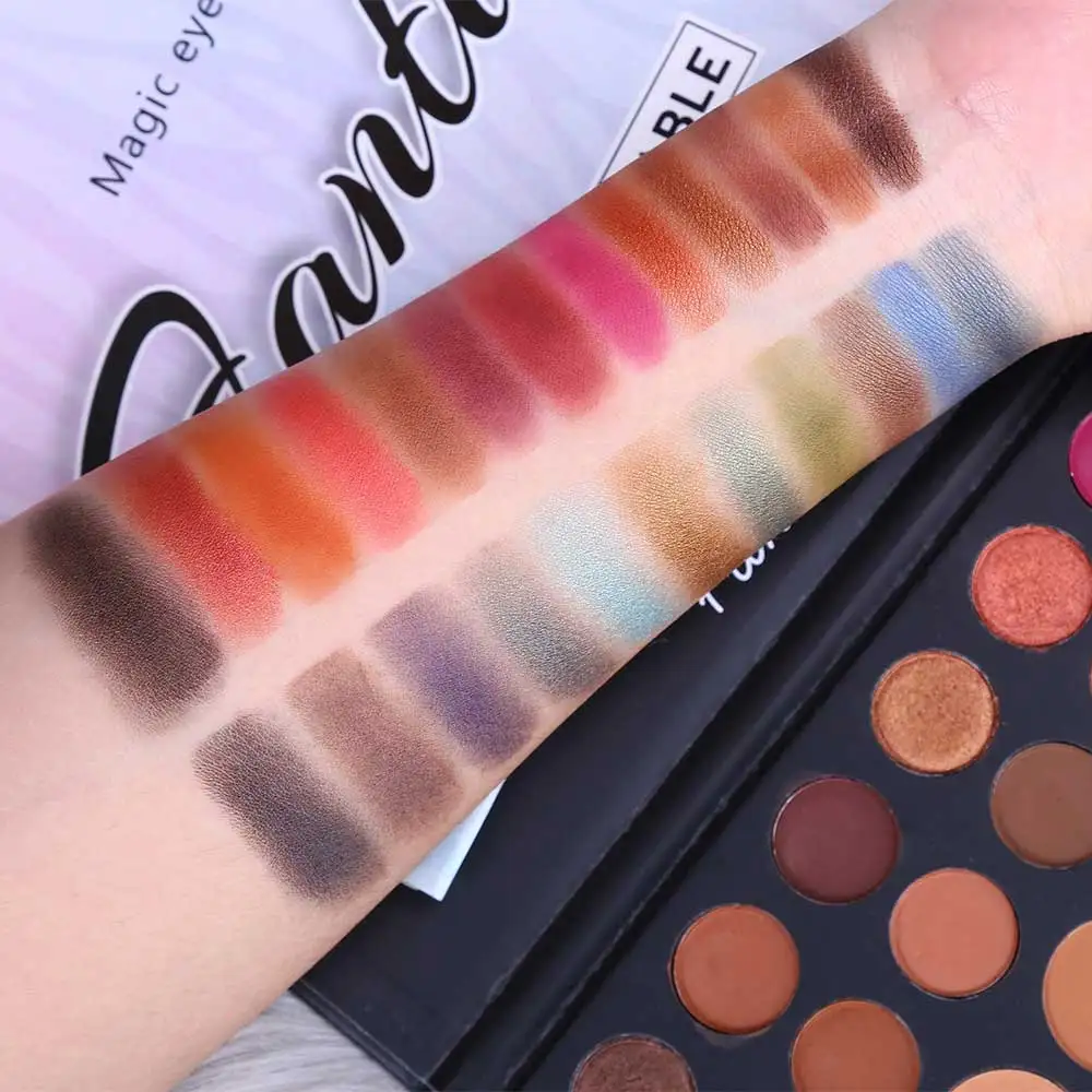 Changeable 39 Colorful Shimmer Matte Artist Eyeshadow Palette Silky Pigmented Eye Shadow Powder Makeup Natural Nude Eyelids