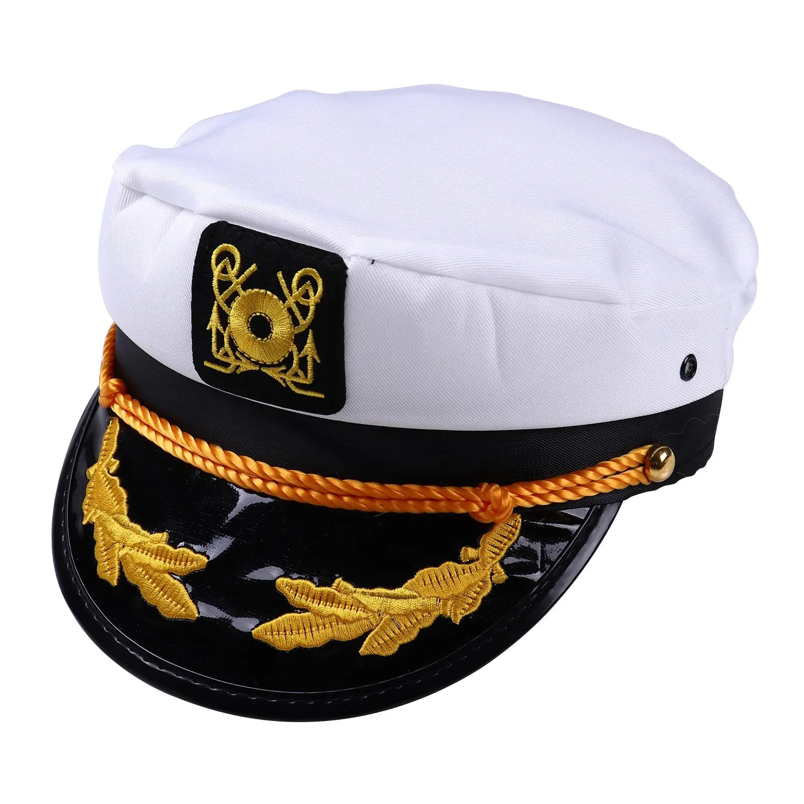 Men Yacht Captain Boating Hat Sailor Cap Aviator Sunglasses White