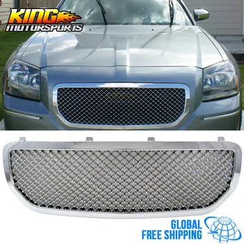

Fit For 05-07 Dodge Magnum Mesh Style Front Grill Grille Chrome - ABS Global Free Shipping Worldwide