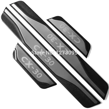 

For Mazda Cx-30 Cx30 Door Sill Scuff Plate Protector Kick Guard Pedal Step Cover Stainless Car Styling Accessory 2019 2020 Model